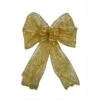 9 In. 36-Light Battery Operated LED Gold Everyday Bow -Christmas Decor Shop starlite creations christmas tree ribbon eb04 y006 a1 64 1000
