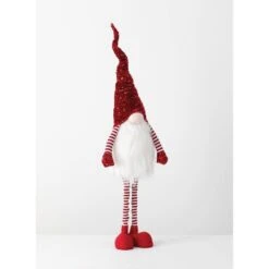 45 In. Multicolor Polyester Holiday Standing Sequin Gnome With Telescopic Legs -Christmas Decor Shop sullivans christmas figurines pn3366 1f 1000