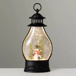 15.25 In. Lighted Christmas Snowman Lantern, Multi-Colored 9 15.25 In. Lighted Christmas Snowman Lantern, Multi-Colored -Christmas Decor Shop sullivans christmas figurines pn3907 1f 1000