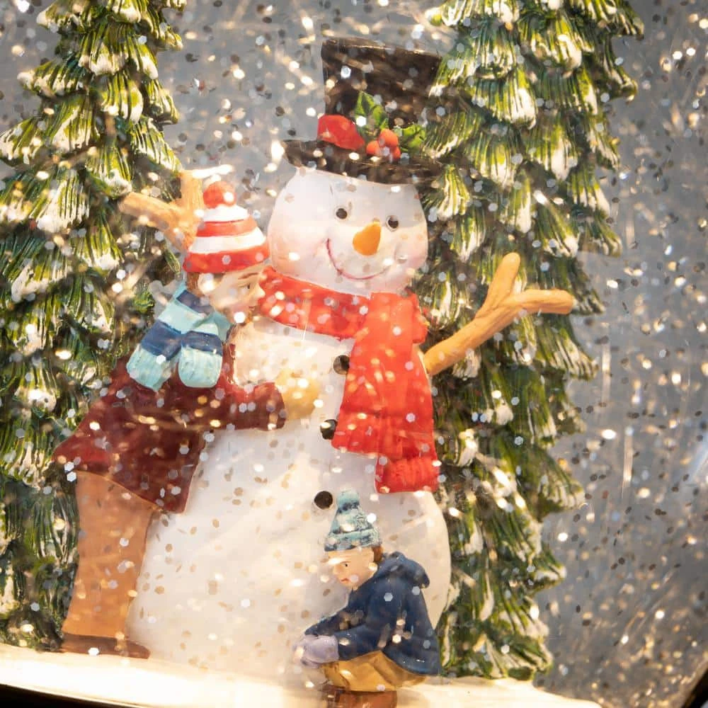 15.25 In. Lighted Christmas Snowman Lantern, Multi-Colored 4 15.25 In. Lighted Christmas Snowman Lantern, Multi-Colored - Image 2