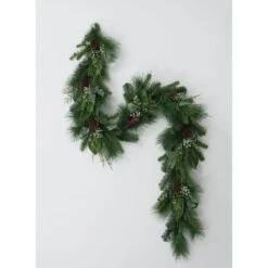 6 Ft. Green Mix Pine And Eucalyptus Unlit Artificial Christmas Garland -Christmas Decor Shop sullivans christmas garland gd1324 1f 1000
