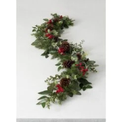 6 Ft. Multicolor Pine And Berry Unlit Artificial Christmas Garland 5 6 Ft. Multicolor Pine And Berry Unlit Artificial Christmas Garland -Christmas Decor Shop sullivans christmas garland gd1390 c3 1000