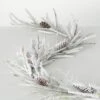72 In. Artificial Flocked Pine Twig Christmas Garland, White -Christmas Decor Shop sullivans christmas garland gd1529 64 1000