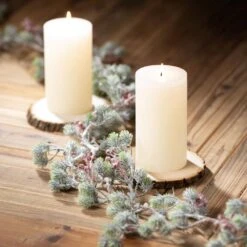 6 Ft. Artificial Unlit Snowy Pine Berry Christmas Garland, Green 10 6 Ft. Artificial Unlit Snowy Pine Berry Christmas Garland, Green -Christmas Decor Shop sullivans christmas garland gd1544 4f 1000