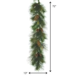 6 Ft. Unlit Green Sugar Pine Artificial Christmas Garland -Christmas Decor Shop sullivans christmas garland gd422 4f 1000