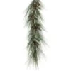 6 Ft. Green Iced Long Needle Pine And Cone Unlit Artificial Christmas Garland -Christmas Decor Shop sullivans christmas garland gd599 64 1000