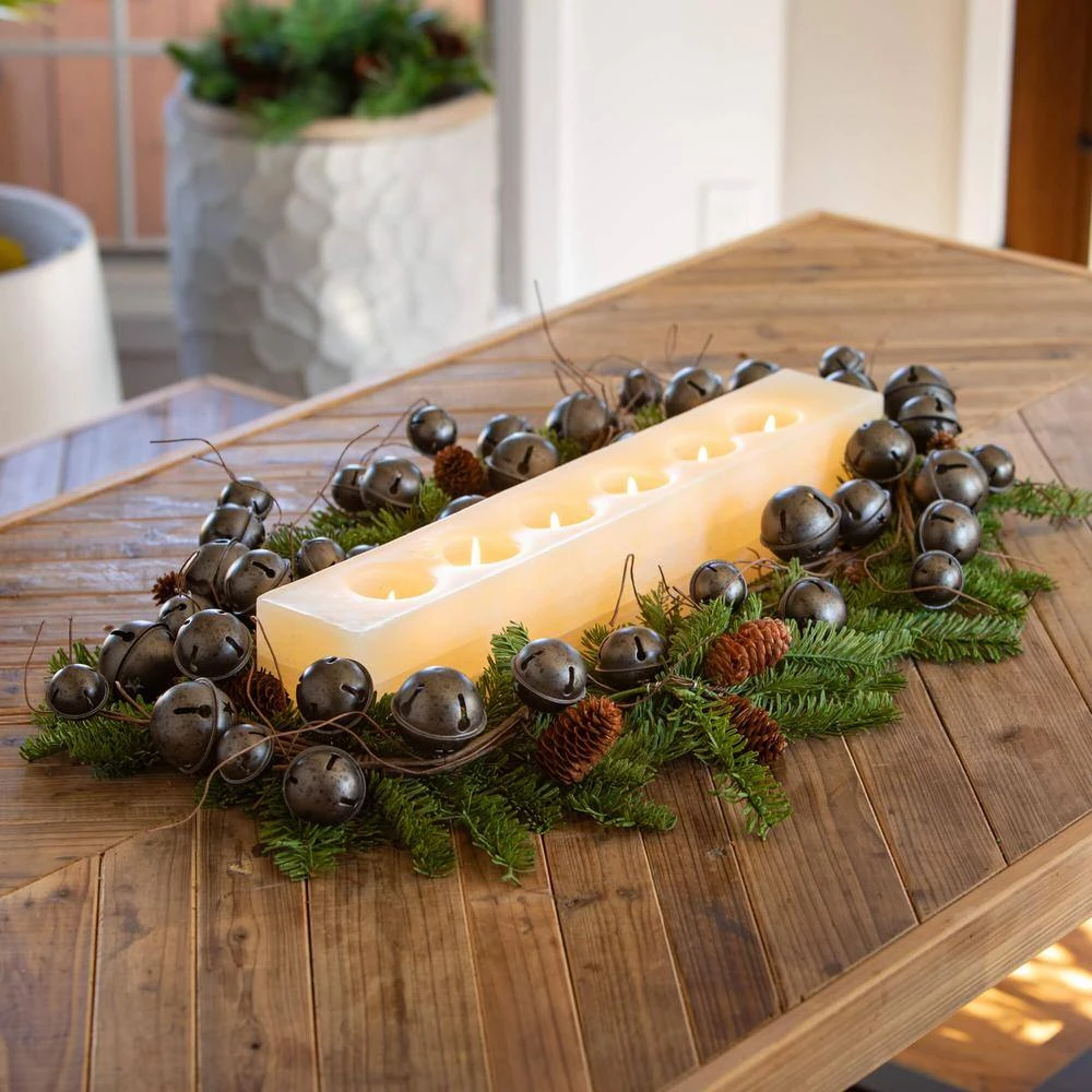 5 Ft. Artificial Gray Jingle Bell Twig Unlit Christmas Garland 6 5 Ft. Artificial Gray Jingle Bell Twig Unlit Christmas Garland - Image 4