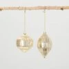 4" And 5.5" Gold Mirrored Ornament (Set Of 2) -Christmas Decor Shop sullivans christmas ornament sets or10242 64 1000