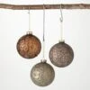 4 In. Antique Ball Ornament - Set Of 3, Multicolored Christmas Ornaments -Christmas Decor Shop sullivans christmas ornament sets or10618 64 1000