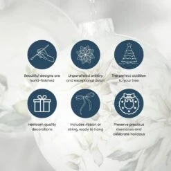 6 In. Icicle Gem Christmas Ornament Set Of 4, Silver -Christmas Decor Shop sullivans christmas ornament sets or10659kit 4f 1000