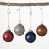 3 In. Etched Ornament - Set Of 4, Multicolored Christmas Ornaments -Christmas Decor Shop sullivans christmas ornament sets or10746 64 1000