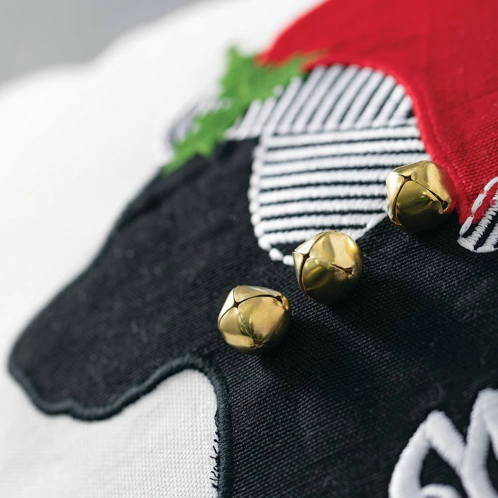 18 In. Multicolor Christmas Dog Cotton Pillow 4 18 In. Multicolor Christmas Dog Cotton Pillow - Image 2