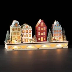 7.5 In. Colorful Lighted House Christmas Village, Multicolor -Christmas Decor Shop sullivans christmas villages pn4157 1f 1000