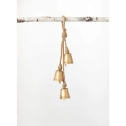 10.5" Swag Trio Of Bells Ornament