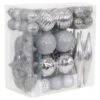 Sunnydaze Deck The Halls Silver Assorted Christmas Ornament Kit (59-Piece) 2 Sunnydaze Deck The Halls Silver Assorted Christmas Ornament Kit (59-Piece) -Christmas Decor Shop sunnydaze christmas ornament sets sme 054 64 1000