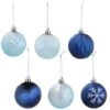 Winter Wonderland 100-Piece Blue And Silver Christmas Ornaments -Christmas Decor Shop sunnydaze christmas ornament sets sme 846 64 1000