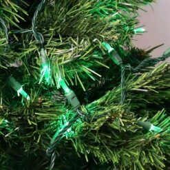 23 Ft. 70-Count Holiday Decor Green M6 Smooth LED String Lights -Christmas Decor Shop sunnydaze christmas string lights kwr 701 4f 1000