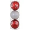 Sunnydaze 6 In. Sparkle And Shine Christmas Ball Ornament Set - Red/Silver -Christmas Decor Shop sunnydaze single christmas ornaments sme 050 64 1000