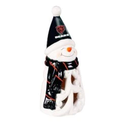 Chicago Bears Snowman LED Christmas Garden Statuary, 8 In.