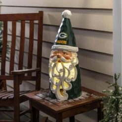 Green Bay Packers Santa LED Christmas Garden Statuary, 26 In. 7 Green Bay Packers Santa LED Christmas Garden Statuary, 26 In. -Christmas Decor Shop team sports america christmas yard decorations 2la3811stl 4f 1000