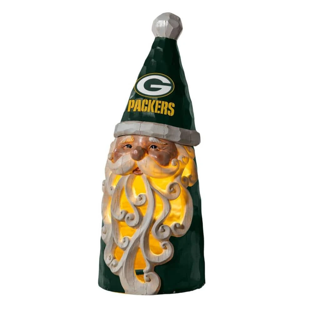 Green Bay Packers Santa LED Christmas Garden Statuary, 26 In. 3 Green Bay Packers Santa LED Christmas Garden Statuary, 26 In.