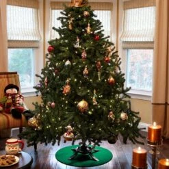 30 In. Reversible Red/Green Floor Protector -Christmas Decor Shop the christmas tree stand mat christmas tree skirts cts 30 c c3 1000