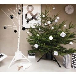 Metal Urban Geometric Christmas Tree Stand For Real Trees Up To 10 Ft. Tall -Christmas Decor Shop tree nest christmas tree stands treegio black 44 1000