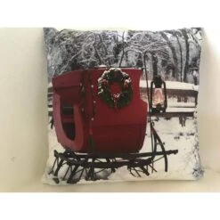 20 In. Ultimate Innovations Luminous LED Pillow - Sleigh