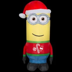 Universal 3.5 Ft. Pre-lit Inflatable Airblown Kevin In Ugly Sweater -Christmas Decor Shop universal christmas inflatables 114822 1d 1000