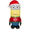 Universal 3.5 Ft. Pre-lit Inflatable Airblown Kevin In Ugly Sweater -Christmas Decor Shop universal christmas inflatables 114822 64 1000