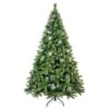 Tasha 7.4 Ft. PVC Christmas Tree, Decorated With 65 Pine Cones And Realistic Thicken Tips Over 1300 -Christmas Decor Shop utopia 4niture christmas tree stands hapx283441aaa 64 1000