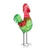 6 Ft. 3D Rooster Outdoor Christmas Holiday Yard Decoration Warm White Light -Christmas Decor Shop veikous christmas yard decorations pg0403 13 64 1000