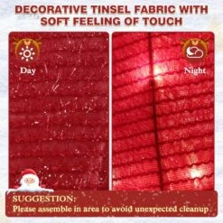 6 Ft. 3D Rooster Outdoor Christmas Holiday Yard Decoration Warm White Light -Christmas Decor Shop veikous christmas yard decorations pg0403 13 c3 1000