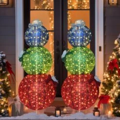 5 Ft. Pop-Up Ornament Stack Outdoor Christmas Holiday Yard Decoration Warm White LED 25 5 Ft. Pop-Up Ornament Stack Outdoor Christmas Holiday Yard Decoration Warm White LED -Christmas Decor Shop veikous christmas yard decorations pg0403 20 31 1000