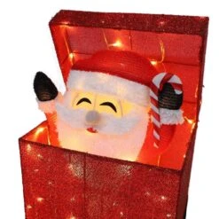 27 In. 3D Animated Santa Claus In Gift Box Outdoor Christmas Yard Decoration Warm White LED Lights 27 27 In. 3D Animated Santa Claus In Gift Box Outdoor Christmas Yard Decoration Warm White LED Lights -Christmas Decor Shop veikous christmas yard decorations pg0403 23 31 1000