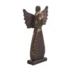 17 In. Dark Wooden Christmas Angel 1 17 In. Dark Wooden Christmas Angel -Christmas Decor Shop vhc brands christmas figurines 89958 64 1000