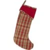 20 In. Cotton/Felt Claren Cherry Red Rustic Christmas Decor Stocking -Christmas Decor Shop vhc brands christmas stockings 28771 64 1000