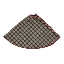 21 In. Weston Slate Grey Traditional Christmas Decor Mini Tree Skirt -Christmas Decor Shop vhc brands christmas tree skirts 28899 4f 1000