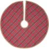 21 In. Gavin Cherry Red Rustic Christmas Decor Mini Tree Skirt -Christmas Decor Shop vhc brands christmas tree skirts 32050 64 1000