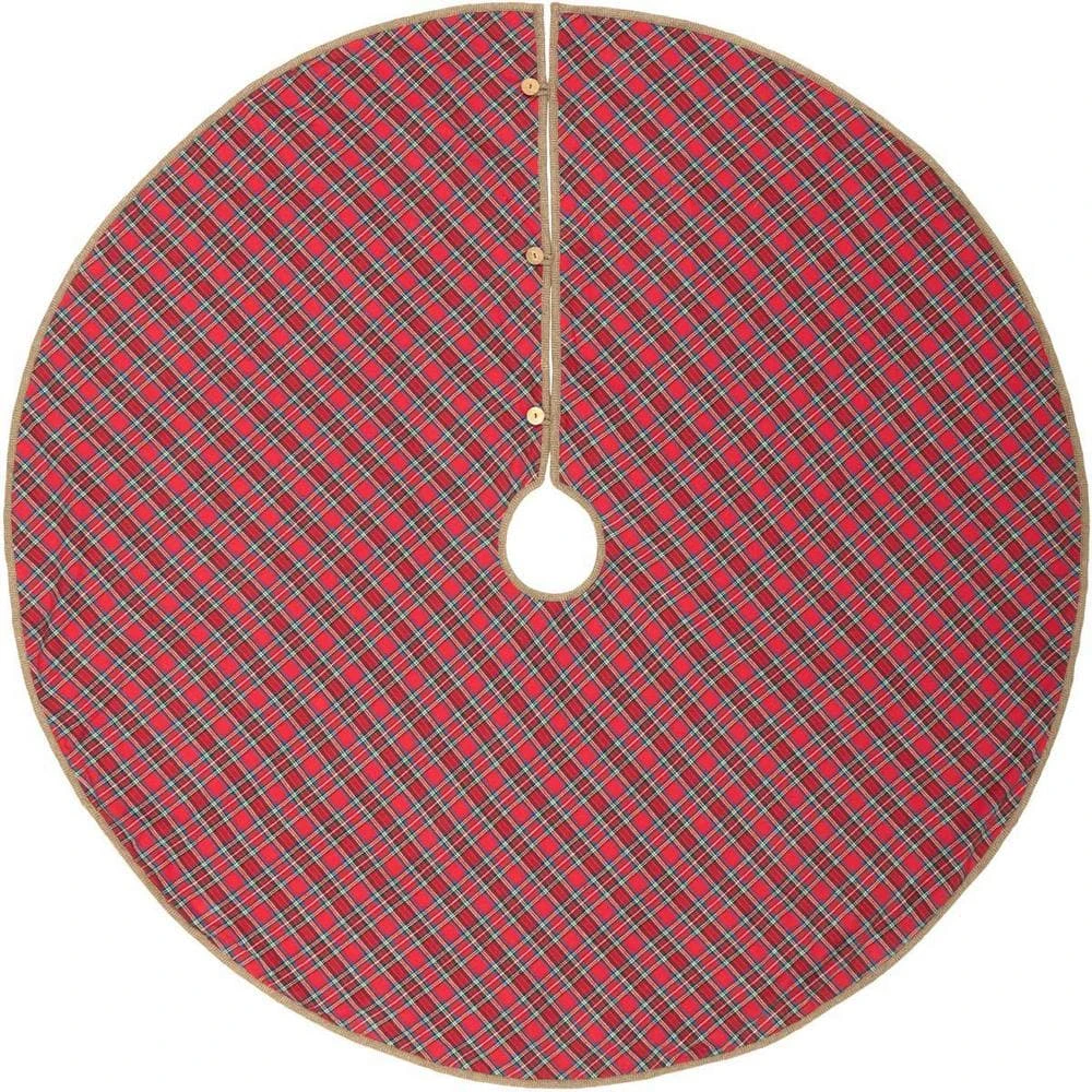 55 In. Holiday Decor Gavin Tree Skirt 3 55 In. Holiday Decor Gavin Tree Skirt