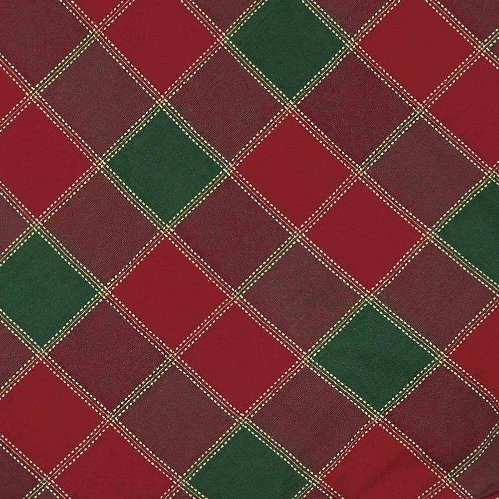 21 In. Tristan Cherry Red Traditional Christmas Decor Mini Tree Skirt 5 21 In. Tristan Cherry Red Traditional Christmas Decor Mini Tree Skirt - Image 3