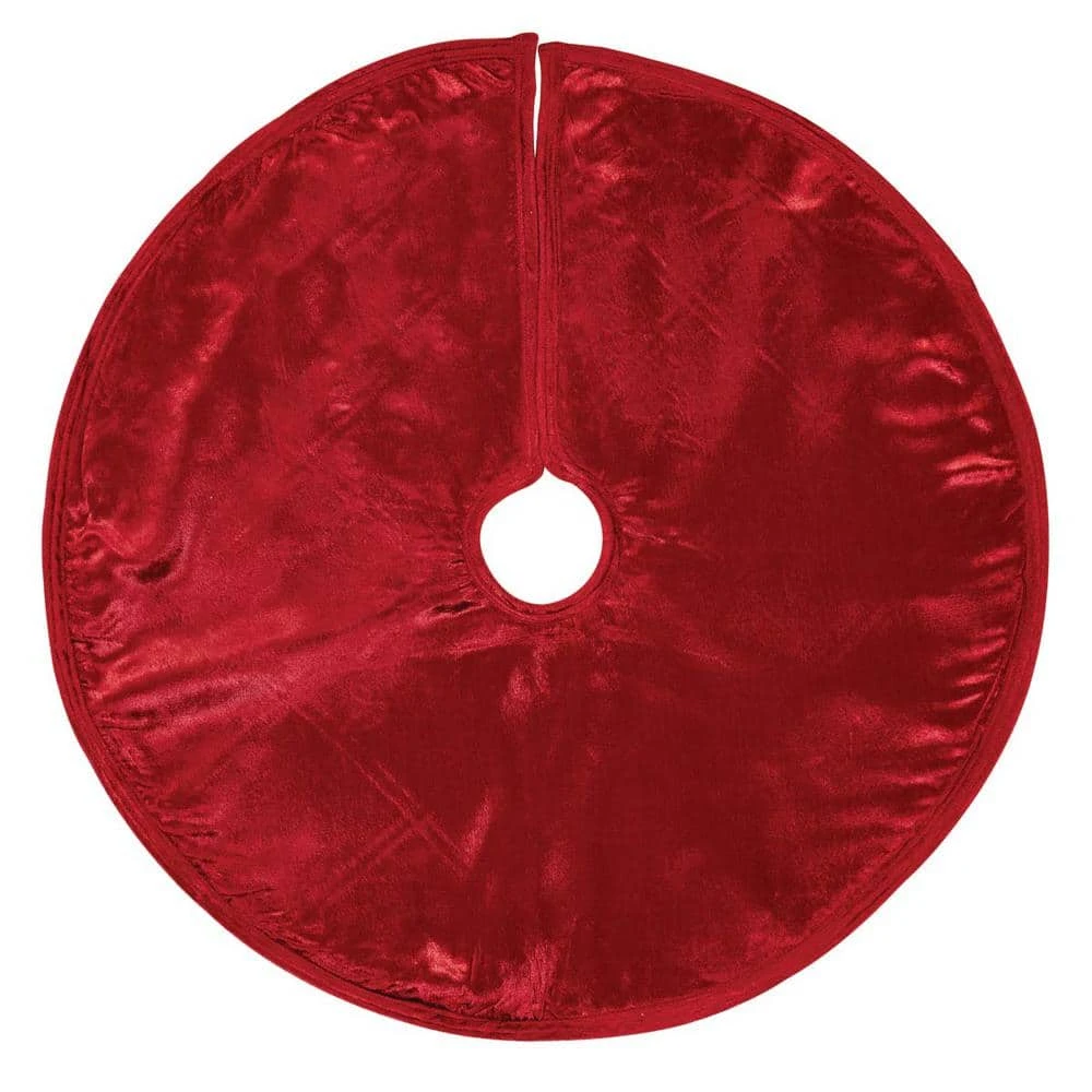 21 In. Tristan Cherry Red Traditional Christmas Decor Mini Tree Skirt 4 21 In. Tristan Cherry Red Traditional Christmas Decor Mini Tree Skirt - Image 2