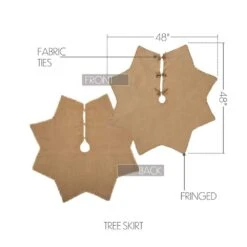 48 In. Burlap Natural Tan Farmhouse Christmas Decor Tree Skirt 14 48 In. Burlap Natural Tan Farmhouse Christmas Decor Tree Skirt -Christmas Decor Shop vhc brands christmas tree skirts 6176 44 1000