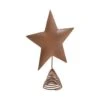 10.6 Inch Rust Christmas Tree Topper-Metal Star Design -Christmas Decor Shop vhc brands christmas tree toppers 90038 64 1000