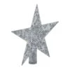 6.75 Inch Galvanized Christmas Tree Topper-Punched Metal Star Design -Christmas Decor Shop vhc brands christmas tree toppers 90054 64 1000