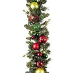 9 Ft. Pre-Lit LED Festive Holiday Garland -Christmas Decor Shop village lighting company christmas garland v 20565 c3 1000