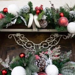 9 Ft. Pre-Lit LED Frosted Wonderland Garland -Christmas Decor Shop village lighting company christmas garland v 20717 1f 1000