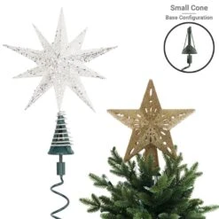 Green Universal Tree Topper Holder And Stabilizer -Christmas Decor Shop village lighting company christmas tree toppers v 11103 rs 1f 1000