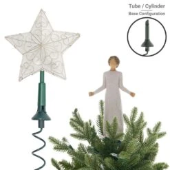 Green Universal Tree Topper Holder And Stabilizer -Christmas Decor Shop village lighting company christmas tree toppers v 11103 rs 44 1000
