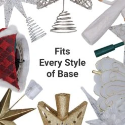 Green Universal Tree Topper Holder And Stabilizer -Christmas Decor Shop village lighting company christmas tree toppers v 11103 rs c3 1000